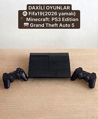 sony trinitron: 🎮 PS3 Super Slim | Daxili Oyunlar (FIFA 26 Yamalı) + 2 Orijinal Pult — 1