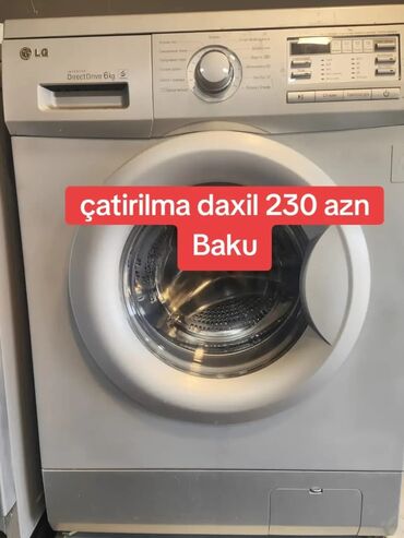Kondisionerlər: Paltaryuyan maşın LG, 6 kq, Qurutmasız, Kredit yoxdur