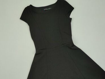 czarna rozkloszowana sukienki: Dress, S (EU 36), condition - Very good
