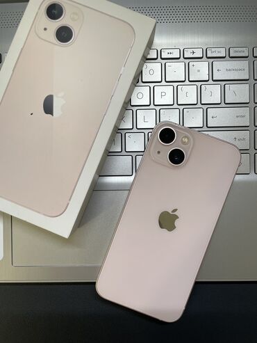 iphone 5se: IPhone 13, Б/у, 128 ГБ, Розовый, Зарядное устройство, Защитное стекло, Чехол, 86 %