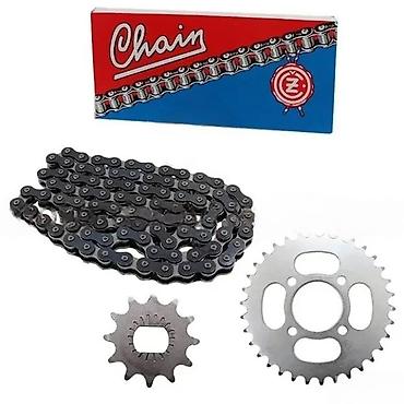pedale: Set lanac + lančanici za moped/skuter - Komplet pogonskog sklopa — 1