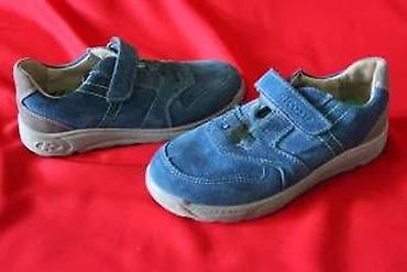 Patike: MUŠKE PLAVE DEČIJE PATIKE, KOŽA, BROJ 32 EU | Kvalitetne nove muške — 23