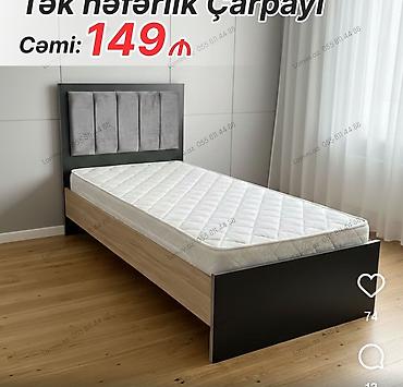 alt ust yataq: Tək nəfərlik çarpayı - Ölçü: tək nəfərlik standart - Karkas: ağac — 1