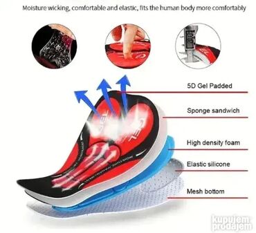 Helanke, biciklistički šortsevi: Model 2 Gel uložak sa slike se nalazi sa unutrašnje strane šorca! NOVO — 3