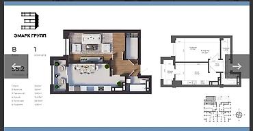 кв берем: Построен, Элитка, 1 комната, 55 м² — 3