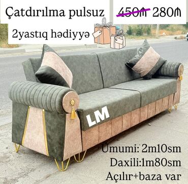 Masa və oturacaq dəstləri: Divan, Yeni, Açılan, Bazalı, Parça, Şəhərdaxili pulsuz çatdırılma
