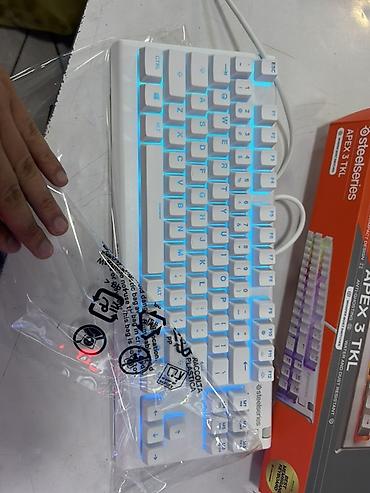 Kompüter aksesuarları: SteelSeries Apex 3 TKL – ağ rəngli, kompak tənkeyless (Numpadsız) oyun — 7