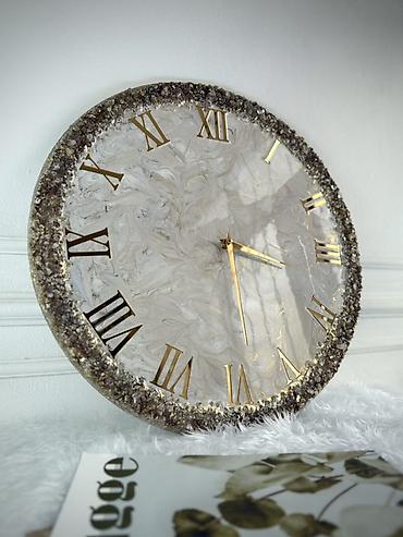 mod: Часы настенные Цвет:светлый холодный серо/коричневый/бежевый с — 6