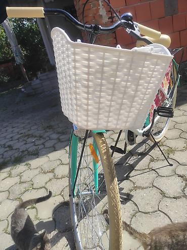 Bicikli za odrasle: Gradski ženski bicikl „Jasmin“ sa cvetnim detaljima CENA:200e - Ram — 8