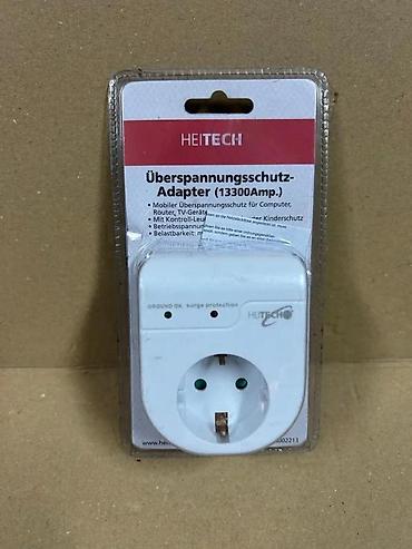 Utikači: HEITECH prenosni prenaponski zaštitni adapter (13300 A) - Mobilna — 2