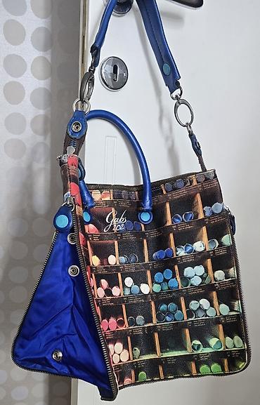 Torbe: GABS kožna torba. prelepa, šarena, ima zip celom dužinom i širinom — 3