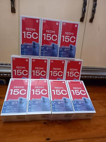 redmi 15 c qiyməti: Xiaomi 128 GB, rəng - Qara, 
 Face ID — 1