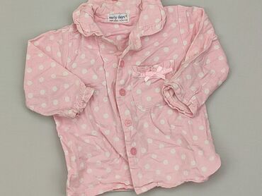 bluzka różowa z falbanka: Bluzka, EarlyDays, 9-12 m, stan - Dobry