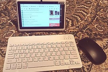 samsung galaxy tab a9 plus: Planşet + Bluetooth klaviatura və siçan dəsti - 7–8 düym ölçülü — 1
