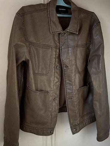kişi geyimi: Pull&Bear kişi gödəkçəsi - Model: düyməli, klassik yaxalı - — 2