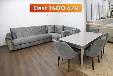 metbext divanı: Yeni, Künc divan, Mətbəx üçün, Açılmayan — 1