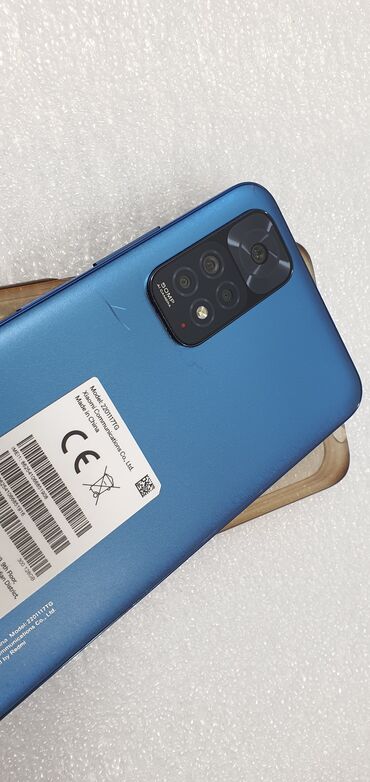 самый мощный телефон: Xiaomi, Redmi Note 11, Б/у, 128 ГБ, цвет - Голубой, 2 SIM