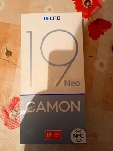 sazz internet necedi: Tecno Camon 19 Neo, 128 GB, rəng - Boz, Zəmanət, Barmaq izi, İki sim kartlı