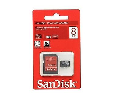 yaddas kart: SanDisk 8GB microSDHC Yaddaş Kartı Class 4 – Kart Adaptorlu — 3