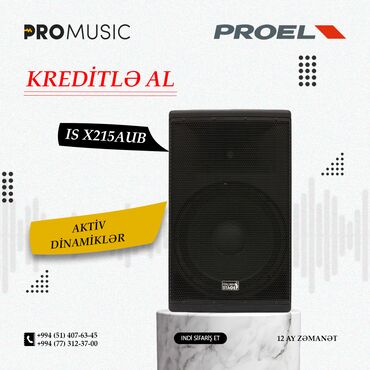 ses aparatı: Proel i̇s x215aub modelli aktiv dinamik (dünyaca məşhur brend, kalonka