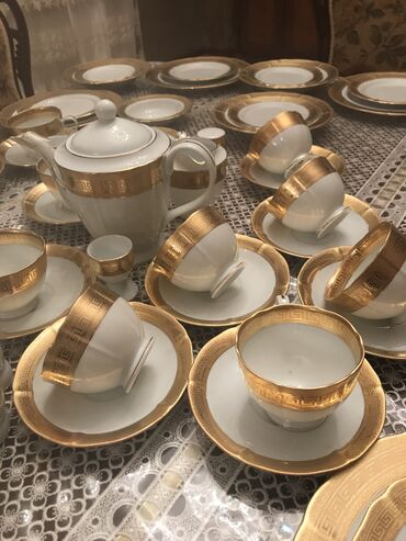 Nahar dəstləri və servizlər: Nahar dəsti, rəng - Qızılı — 31