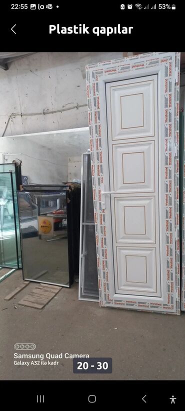 Plastik qapılar: Yeni Plastik qapı Zamok və çərçivə ilə, Zəmanətli, Pulsuz quraşdırma, Ödənişli çatdırılma, Rayonlara çatdırılma, Pulsuz çatdırılma — 25