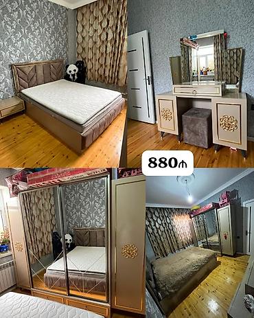 lökbatan ev satışı: Yataq dəsti satılır 880₼. matrası var. Demək olar ki yenidir. Ünvan — 1