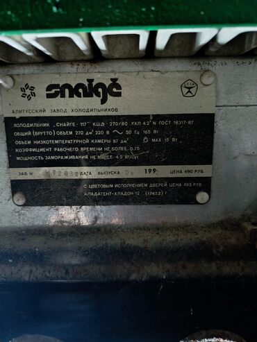 Soyuducular: Yaşıl rəngdə iki qapılı soyuducu - Tip: məişət soyuducusu, iki — 9