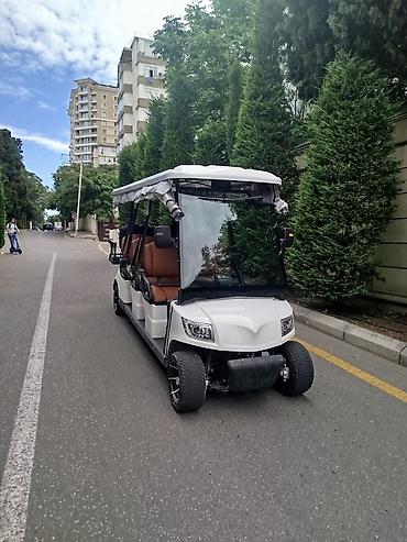 Microcar: Elektrikli 6+2 yerlik tur avtomobili (golf kar) - Uzun baza, 3 cərgə — 1