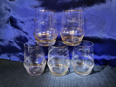 Čaše: Case krislal,gravura Cehoslovacka za vino 1950g.+. Case za vino rucna — 1