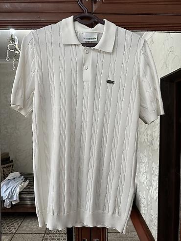 half zip: Батник от Lacoste Цвет: Белый Качество отличное, Состояние: Очень — 1