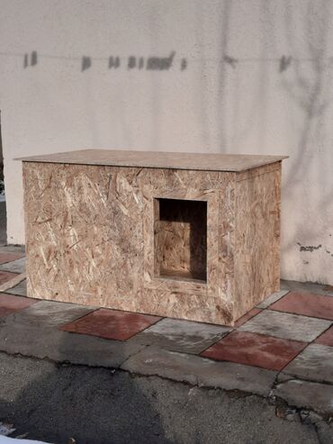 Зоотовары: Будка, домик для собаки. - Материал: плита OSB, толщина 9мм, ширина — 6