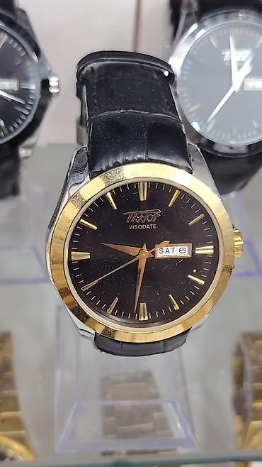 Aksesuarlar: Tissot kişi qol saatları kolleksiyası - Klassik Tissot Visodate: qara — 2