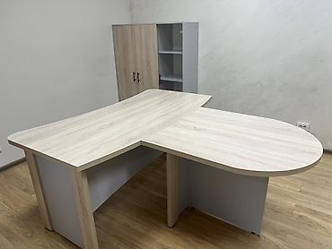 гкафы: Офисный комплект: угловой стол с приставкой и шкафом - Рабочая — 1