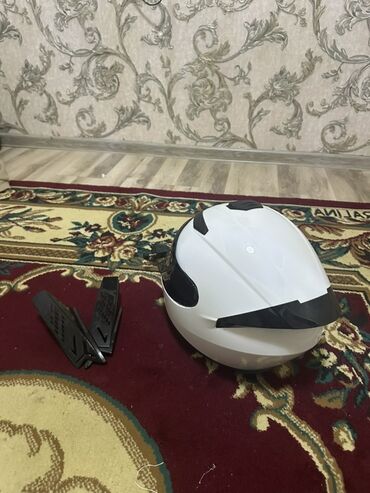 страйкбольное оружие купить бишкек: Мото-шлем интеграл Gike, размер L - Цвет: белый, с чёрными элементами