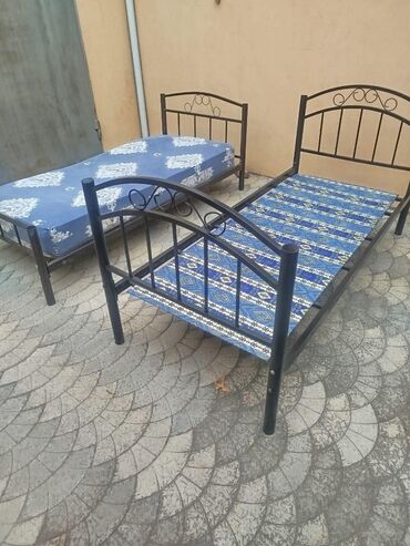 корейские матрасы в бишкеке: Б/у, Односпальная кровать, С матрасом