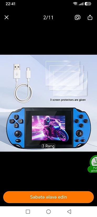 redmi c 15: Retro Handheld Game Console – portativ retro oyun konsolu — 2
