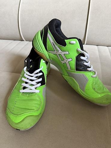 Мужские кроссовки, 42, Asics, Б/у, цвет - Зеленый, Самовывоз, Платная доставка