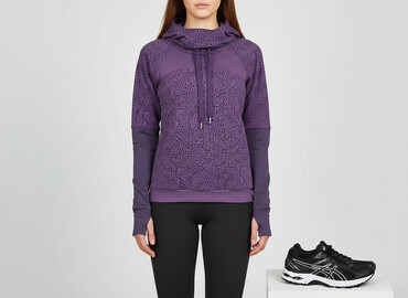 bluzy tanio: Asics, Кофта з каптуром жіноча, розмір S