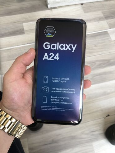 samsung galaxy a21 qiymeti: Samsung Galaxy A24 4G, 128 GB, rəng - Qara, Barmaq izi, Face ID