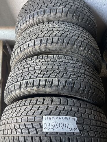 Шины: Шины 235 / 60 / R 17, Зима, Б/у, Комплект, Легковые, Корея, Hankook