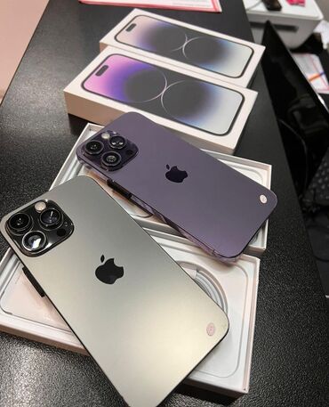 Apple iPhone: IPhone 14 Pro Max, 128 ГБ, Deep Purple, Гарантия, Беспроводная зарядка, Face ID