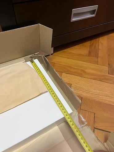 Ostali nameštaj: Zidna “lebdeća” polica – bela - Minimalistički dizajn sa skrivenim — 11