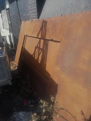 qobu qapi bazari: İşlənmiş Dəmir Həyət darvazası, 3 m, Mexaniki, Qapı ilə, rəng - Qara, Kredit yoxdur, Ünvandan götürmə — 2