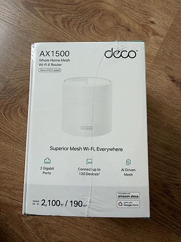 wi fi modem: Deco X10 AX1500 Wi-Fi 6 Mesh system Yeni bagli qutuda originaldir 200 — 2