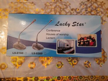 mikrafon kabeli: Lucky star konferans mikrofonu.Heç işlədimiyib tam ideal