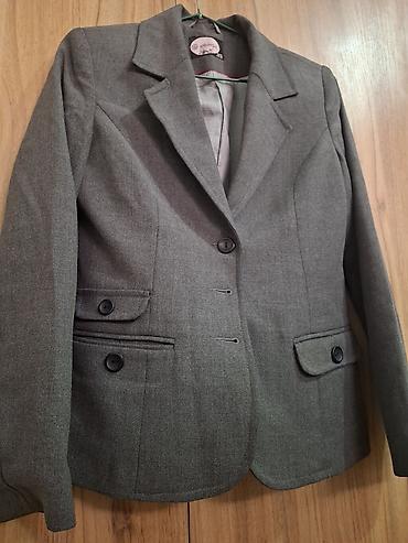 gestalt blazer: Женский классический пиджак Selespet - Цвет: серый меланж - Посадка — 6