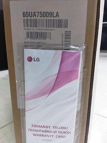 4k televizor: Yeni Televizor LG LED ekran 65" 4K (3840x2160), Ödənişli çatdırılma — 2