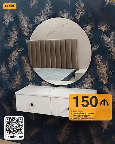 зеркало на стену: LA MINI – Termo güzgülü divar konsolu - Komplekt: dairəvi termo güzgü — 1
