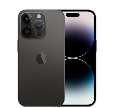 Apple iPhone: IPhone 14 Pro, Б/у, 256 ГБ, Черный, Чехол, Кабель, 85 %